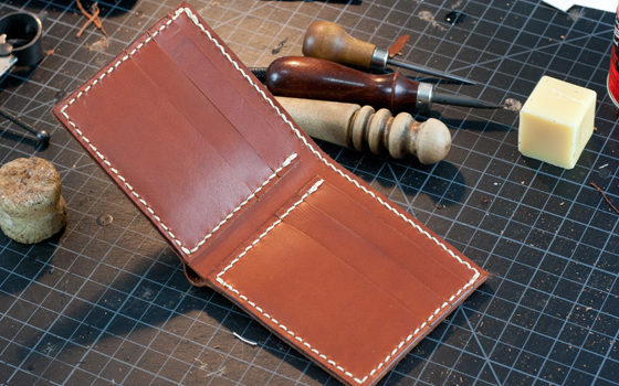 Leather Bi-Fold Wallet Template tutorial