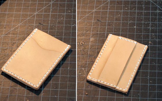 Make a Leather Card Wallet Free PDF TEmplate