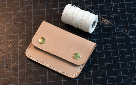 Make a Leather Snap Wallet Tutorial
