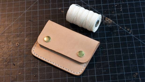 Make a Leather Snap Wallet Tutorial