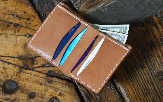 Make A Free Leather Bi-Fold Wallet - Template