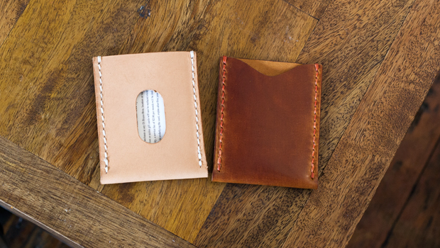 Make A Leather Card Sleeve Template - Tutorial