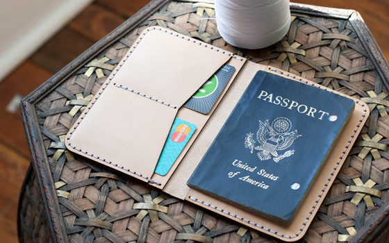 Laser Cutting A Leather Passport Case