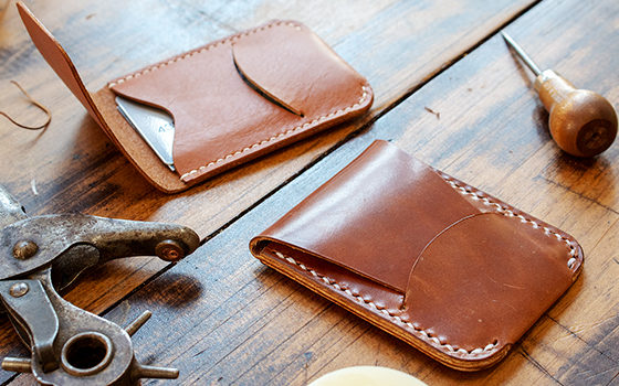 Make A Leather Card Holder Flap Closure - Free PDF Template set