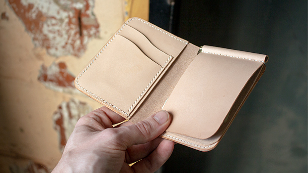 Make A Vertical Money Clip Bi-fold Wallet
